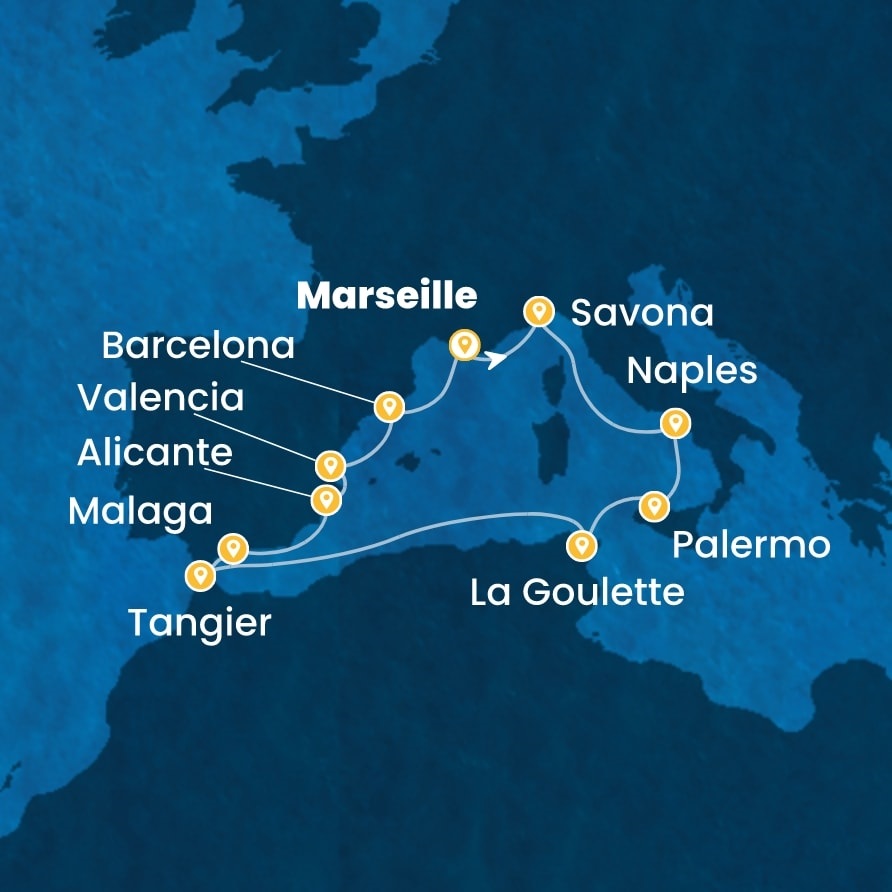 Publitour Chabannes voyage croisière Naples Valence Costa